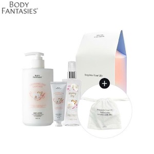 BODY FANTASIES Lotion + Hand Cream + Mist + Pouch Gift Set 4items