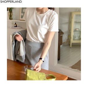 SHOPPERLAND Stay Modal Short Sleeve T Shirt 1ea