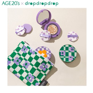 AGE20&#039;S Dropdropdrop Edition Pact with Pouch &amp; Puff Set 5items [AGE&#039;S 20&#039;s DRP Limited]