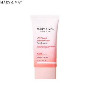 MARY&amp;MAY Vegan Primer Glow Sun Cream SPF50+ PA++++ 50ml