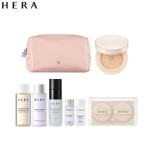 HERA Makeup Kit With Leather Pink Pouch 9items