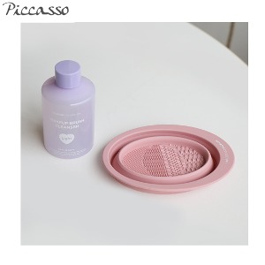 PICCASSO Collezioni Makeup Brush Cleanser + Cleansing Tray Set 2items