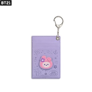 BT21 Leather Patch Card Holder Vacance 1ea