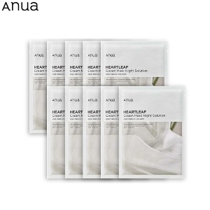 ANUA Heartleaf Cream Mask Night Solution 25ml*10ea