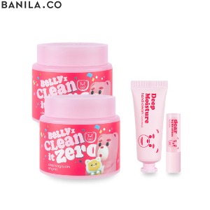 BANILA CO Clean It Zero Cleansing Balm Original + Hand Cream + Lip Balm Set 4items [BANILA CO x Bellygom]