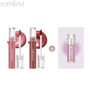 ROMAND Glasting Water Tint + Water Gloss Mini Set 3items [Sunset Glasting]