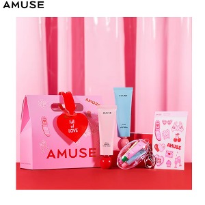 AMUSE Hand Cream + Lip Balm With Keyring Set 8items [2023 Holiday Edition]