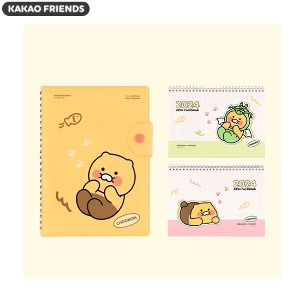 KAKAO FRIENDS 2024 Spring Undated Diary + Desk Calendar Set 2items