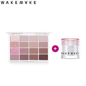 WAKEMAKE Soft Blurring Eye Palette + Pearl Powder Set 2items [Limited Edition]