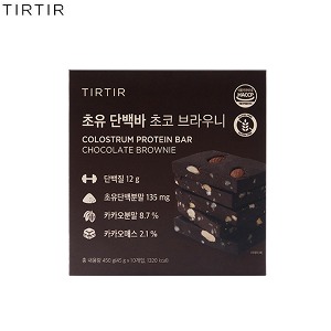 TIRTIR Colostrum Protein Bar Chocolate Brownie 45g*10ea