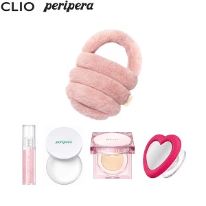 CLIO Fur Bag + Griptok + Mul Gloss Set 4items