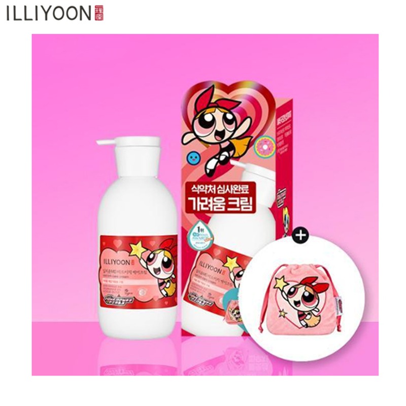 ILLIYOON Red Itch Care Cream Set + Pouch 2items [THE POWERPUFF GIRLS EDITION]