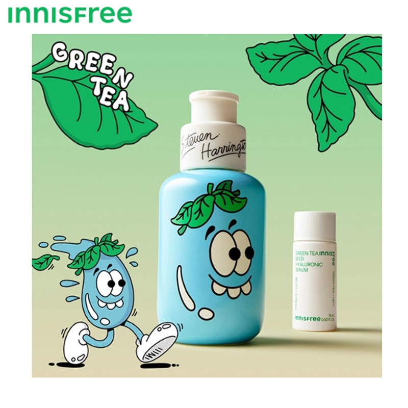 INNISFREE Green Tea Seed Hyaluronic Serum Set 2items [INNISFRE x Steven Harrington]