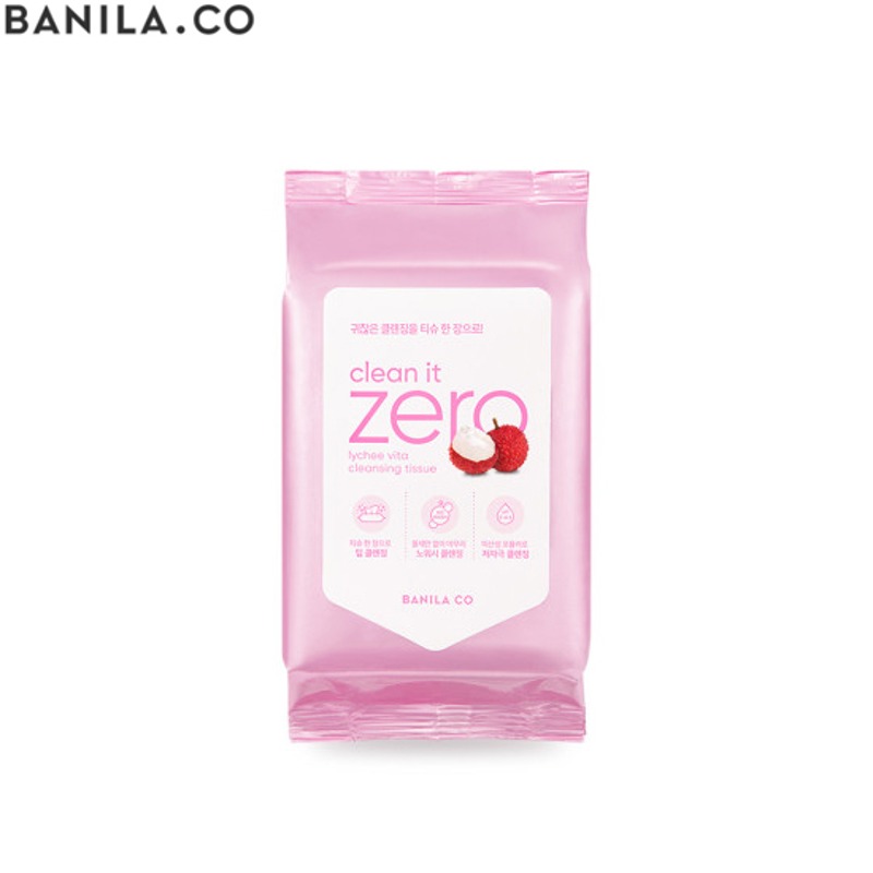BANILA CO Clean It Zero Lychee Vita Cleansing Tissue 30ea