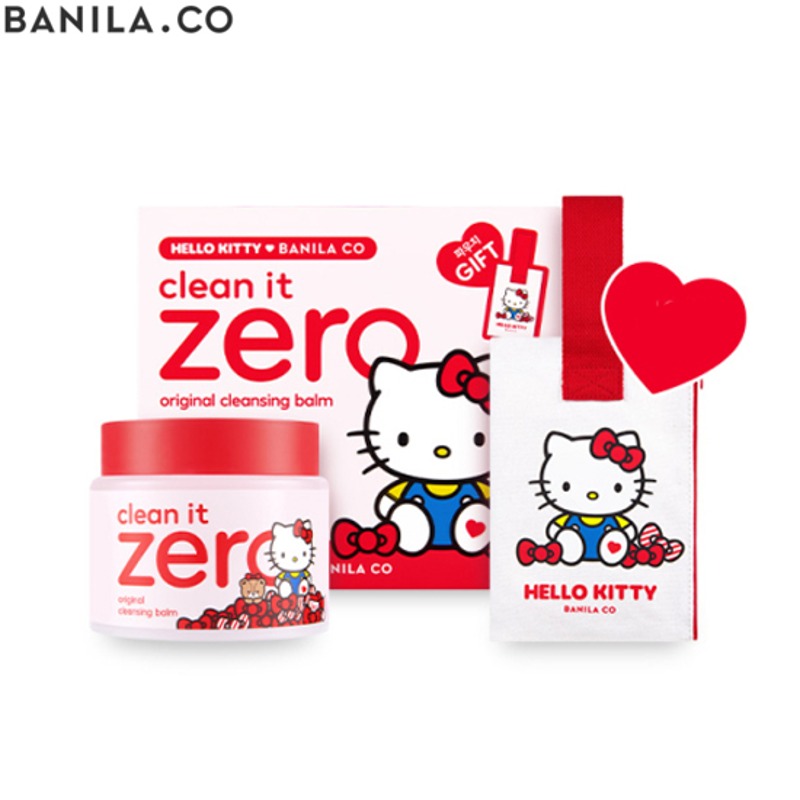 BANILA CO Clean It Zero Original Cleansing Balm + Pouch Set 3items [Hello Kitty Edition]