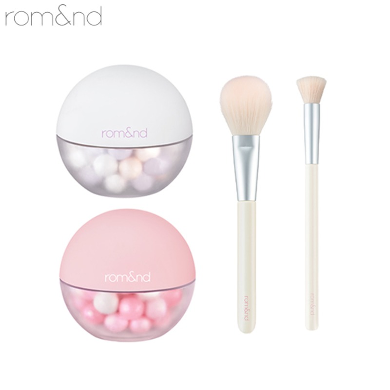 ROMAND Sheer Powder Pearls + Brush Set 4items