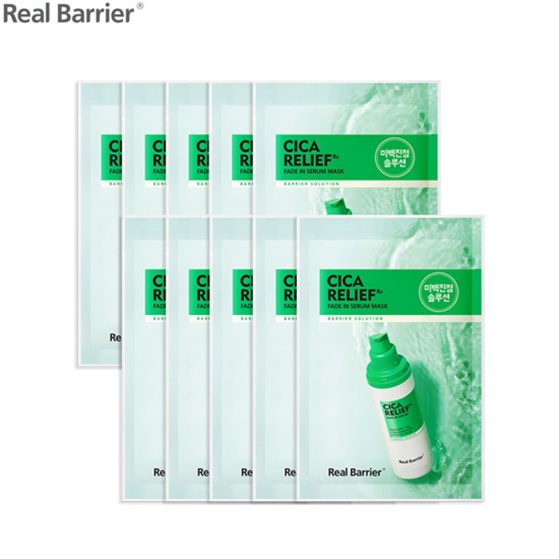 REAL BARRIER Cica Relief RX Fade In Serum Mask 25ml*10ea
