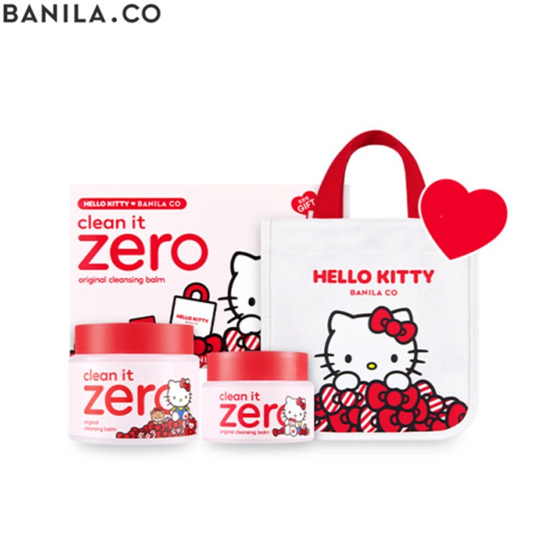 BANILA CO Clean It Zero Original Cleansing Balm + Tote Bag Set 4items [Hello Kitty Edition]