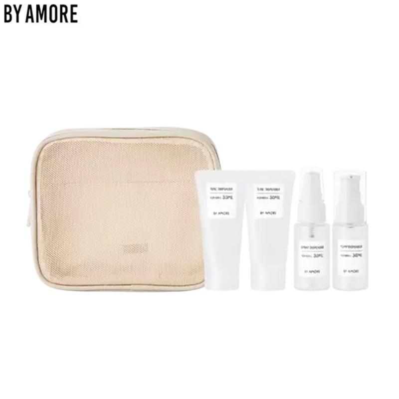 BY AMORE Mesh Travel Pouch Set 5items
