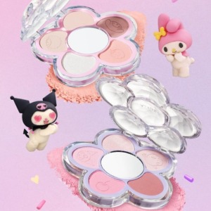 AMUSE Flora Eye Palette + Acrylic Keyring + Sticker Set 3items