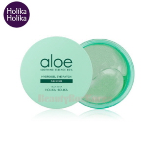 HOLIKA HOLIKA Aloe Soothing Essence 80% Hydrogel Eye Patch 1.4g*60,Beauty Box Korea,HOLIKAHOLIKA
