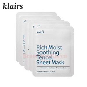 KLAIRS Rich Moist Soothing Tencel Sheet Mask 25ml*5ea