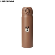 LINE FRIENDS Brown Face Thermos Tumbler (500ml) 1ea