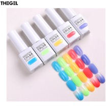 THE GEL Neon Light Edition Half Syrup Gel Nail Set 5items