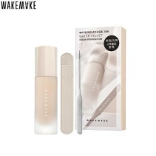 WAKEMAKE Water Velvet Vegan Foundation with Spatula Special Limited Set 2items