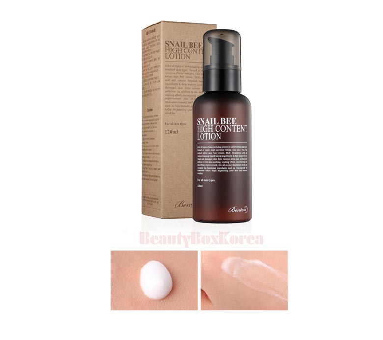 BENTON Snail Bee High Content Lotion 120ml | Best Price and Fast Shipping  from Beauty Box Korea