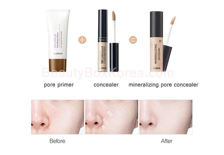 The SAEM Mineralizing Pore Concealer SPF30 PA++ 4ml | Best Price and Fast  Shipping from Beauty Box Korea