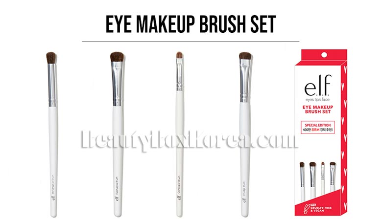 E.L.F Eye Makeup Brush Set 4items | Best Price and Fast Shipping from  Beauty Box Korea
