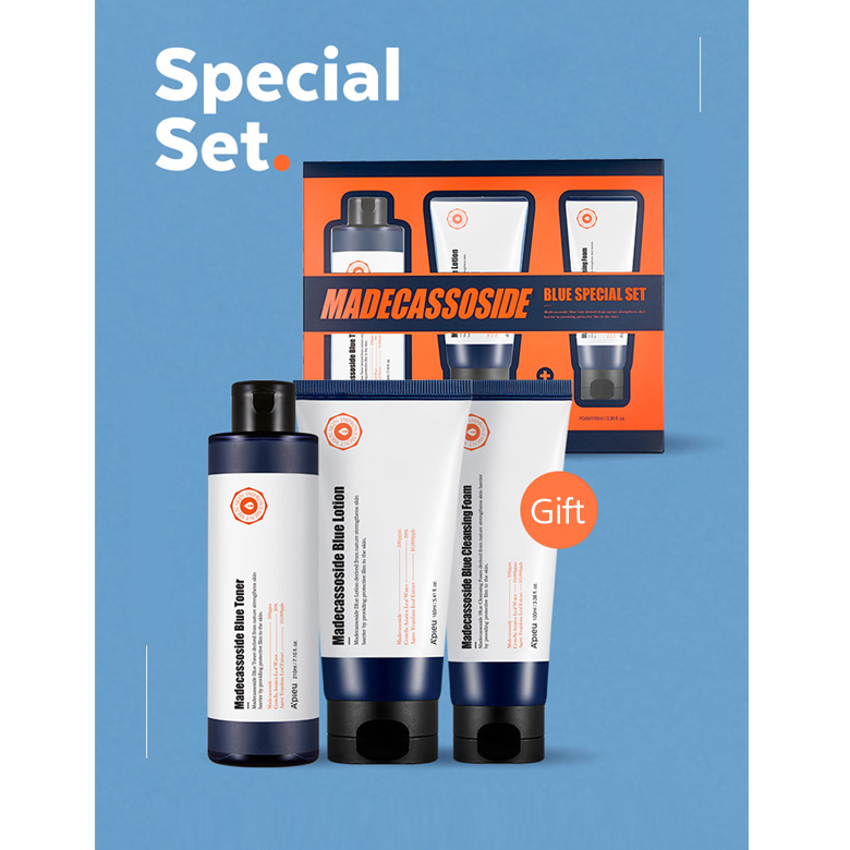 A'PIEU Madecassoside Blue Special Set 3items | Best Price and Fast Shipping  from Beauty Box Korea