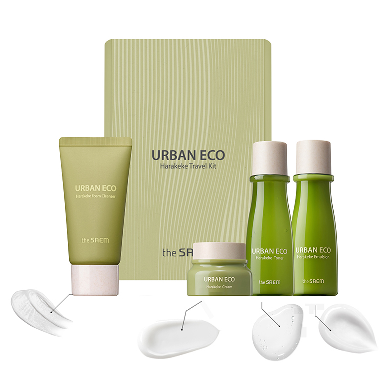 THE SAEM Urban Eco Harakeke Travel Kit 4items | Best Price and Fast  Shipping from Beauty Box Korea