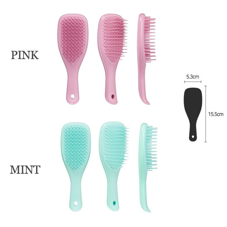 TANGLE TEEZER X WIGGLE WIGGLE Wet Detangler Mini Hairbrush Set 2items  Available Now At Beauty Box Korea