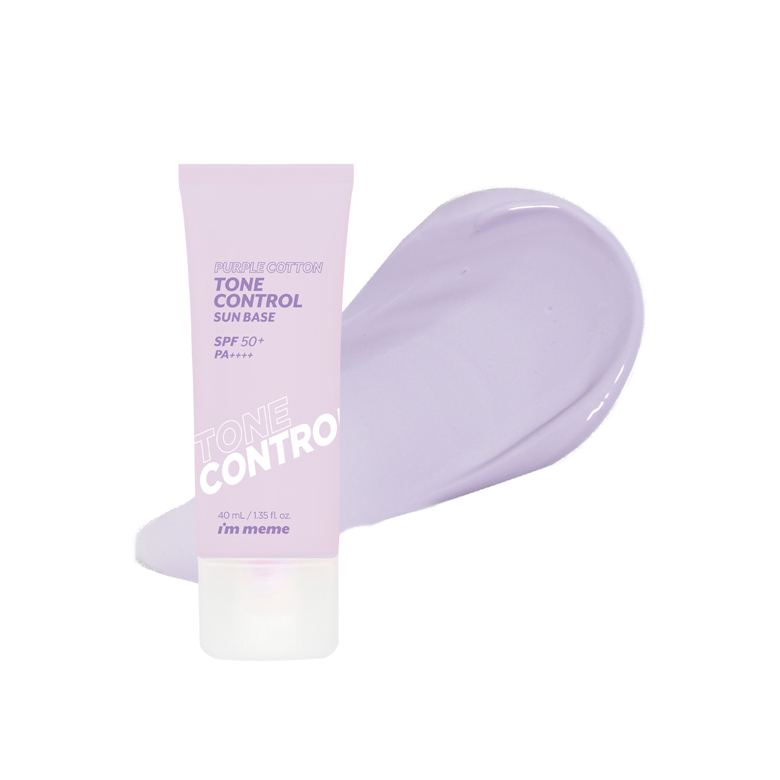 I'M MEME Purple Cotton Tone Control Sun Base 40ml  Best Price and Fast  Shipping from Beauty Box Korea