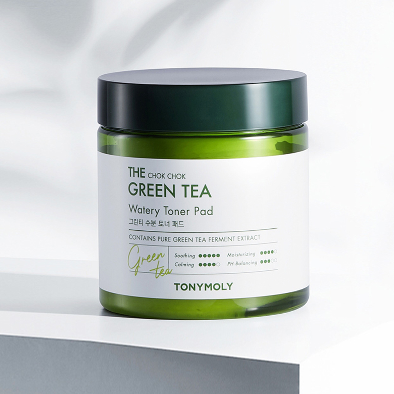 TONYMOLY The Chok Chok Green Tea Watery Toner Pad 280ml/70sheets | Best  Price and Fast Shipping from Beauty Box Korea