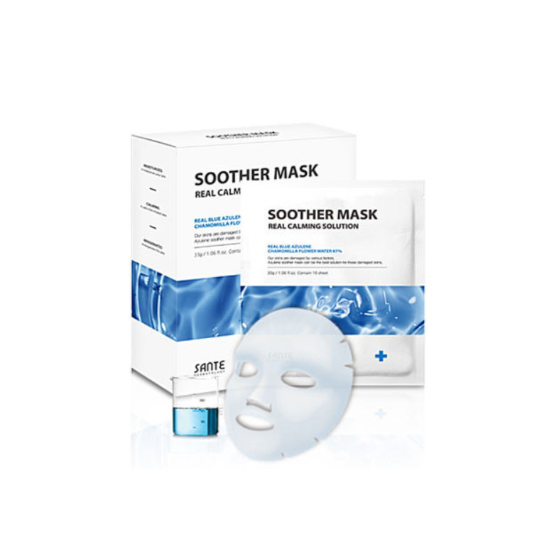 SANTE DERMATOLOGY Soother Mask 10ea | Best Price and Fast Shipping from  Beauty Box Korea