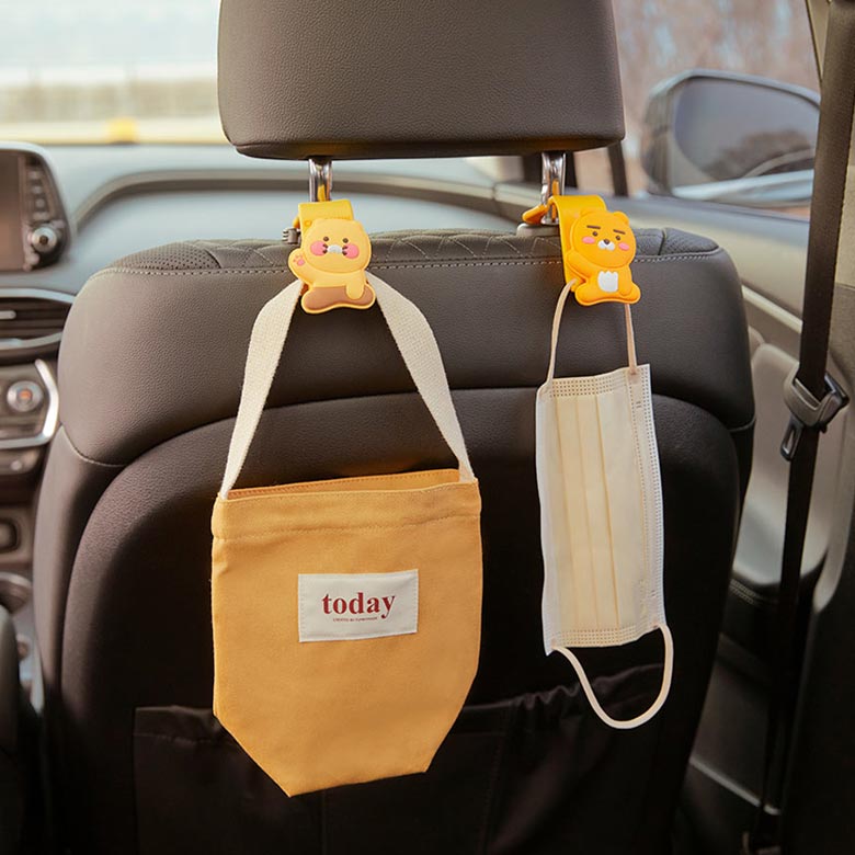 KAKAO FRIENDS Car Seat Headrest Hook 1ea  Best Price and Fast Shipping  from Beauty Box Korea
