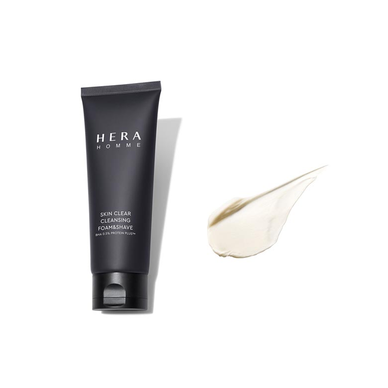 HERA Homme Skin Clear Cleansing Foam&Shave 150g | Best Price and Fast  Shipping from Beauty Box Korea