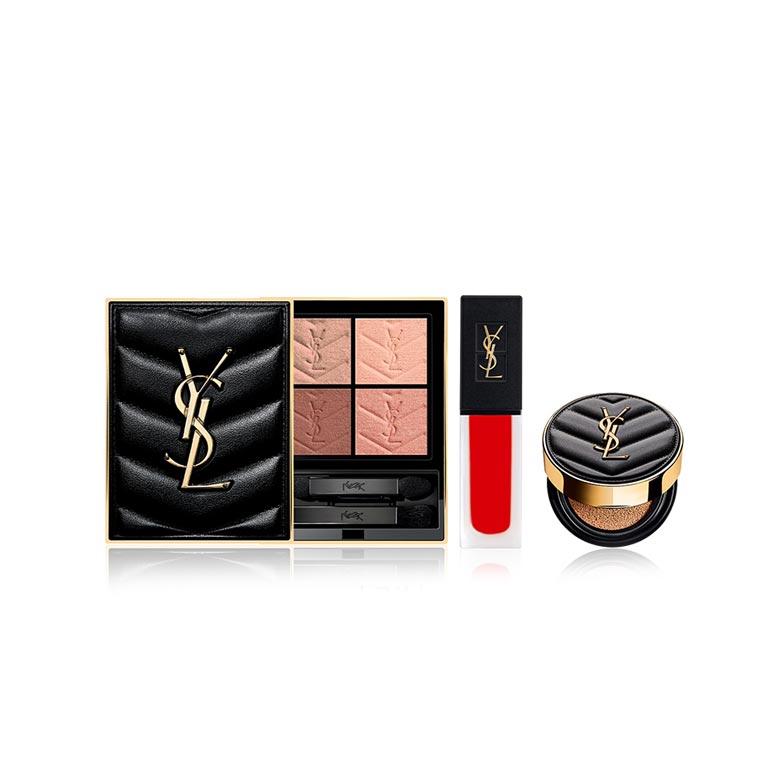 YVES SAINT LAURENT Couture Colour Mini Clutch & Velvet Tint Set 3items |  Best Price and Fast Shipping from Beauty Box Korea