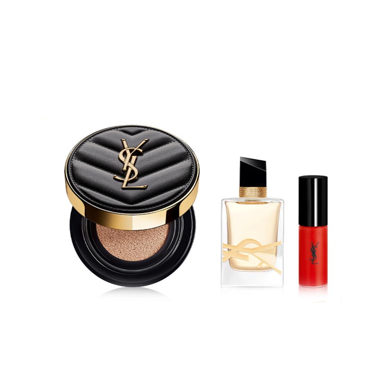 YVES SAINT LAURENT Le Cushion Encre De Peau Set 3items [23 AUGUST Limited]  | Best Price and Fast Shipping from Beauty Box Korea