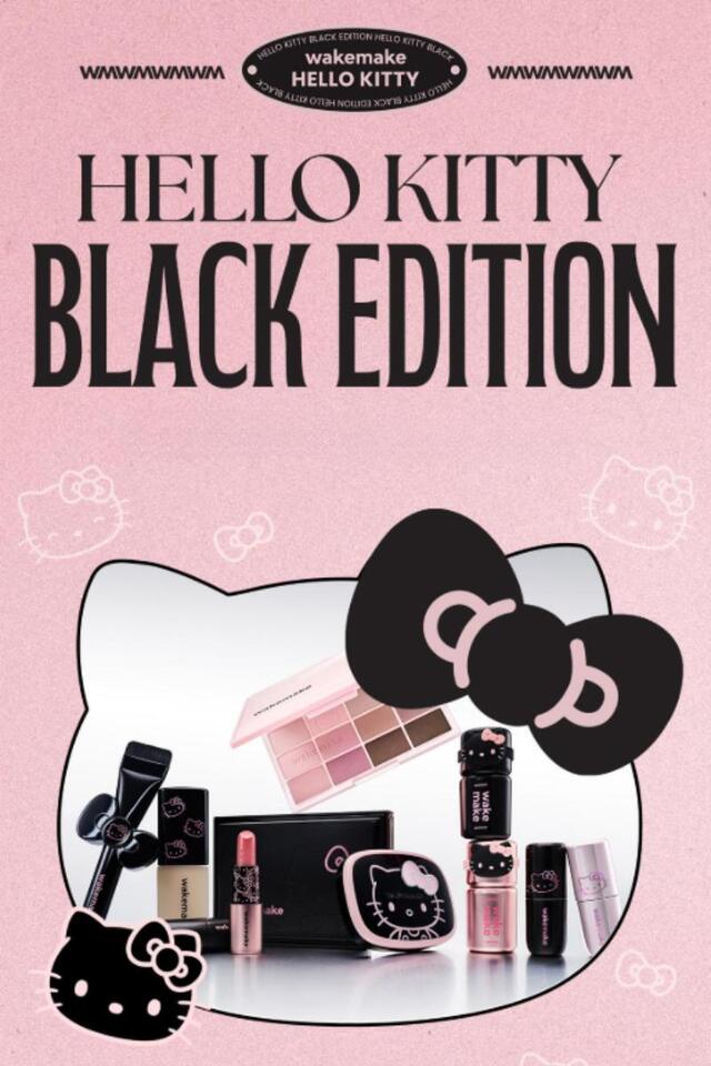 WAKEMAKE x HELLO KITTY BLACK EDITION The Ultimate Full Collector's Set