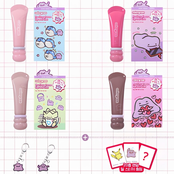 Serum R Pokemon COLORGRAM Fruity Glass Lip Serum 9g Pokemon Edition Set