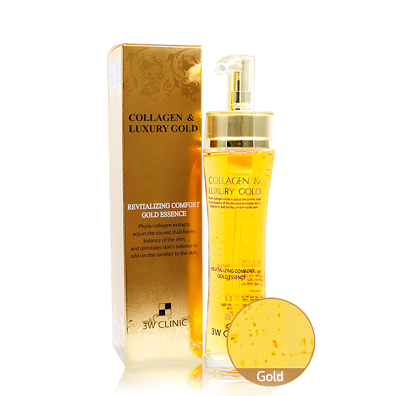 [3W CLINIC] Collagen & Luxury Gold Revitalizing Comfort Gold Essence 150ml (Weight : 421g)
