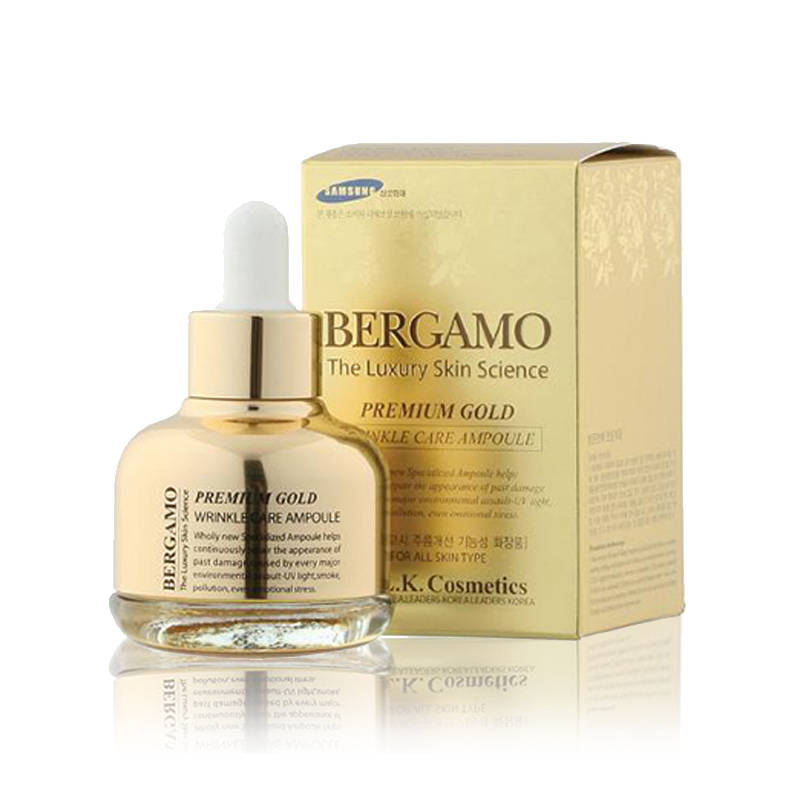 [BERGAMO] Premium Gold Wrinkle Care Ampoule 30ml (Weight : 150g)