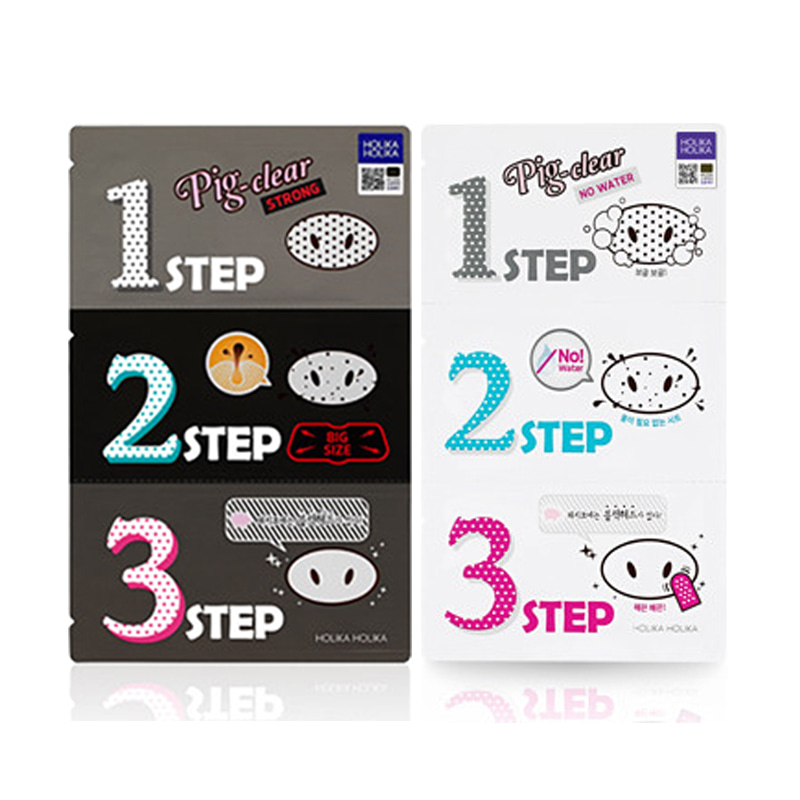 Own label brand, [HOLIKA HOLIKA] Pig-nose Clear Black Head 3-step Kit 2 Types   (Weight : 17g)