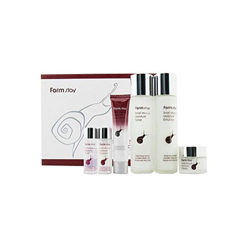 Own label brand, [FARM STAY] Snail Mucus Moisture Skin Care SET (4 items) Free Shipping