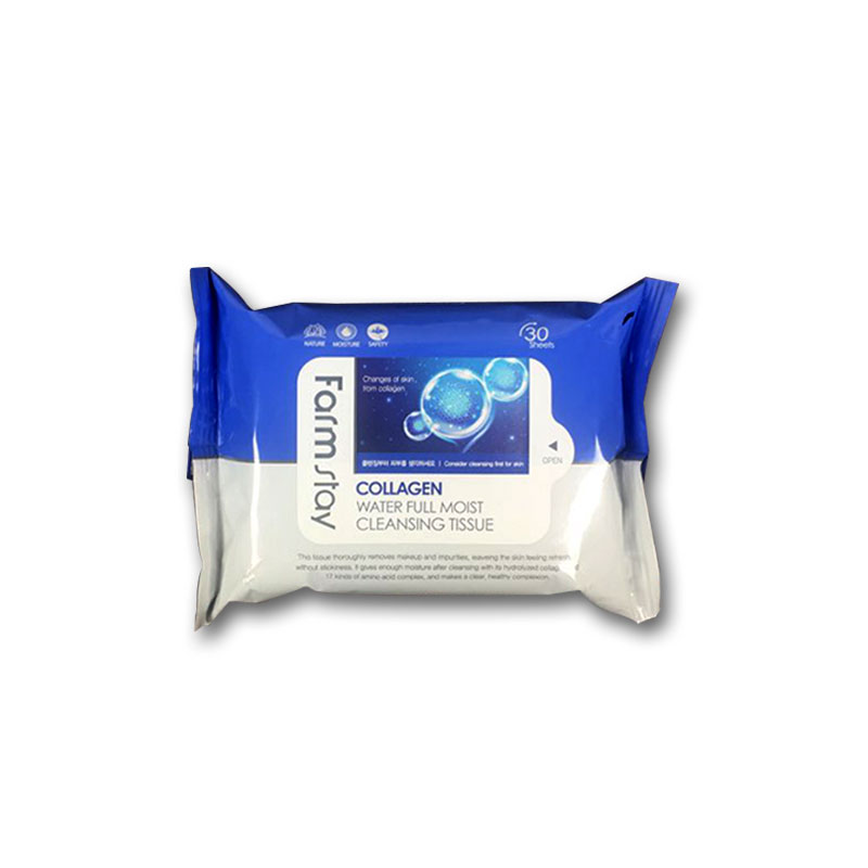 Own label brand, [FARM STAY] Collagen Water Full Moist Cleansing Tissue (30 Sheets) (Weight : 168g)