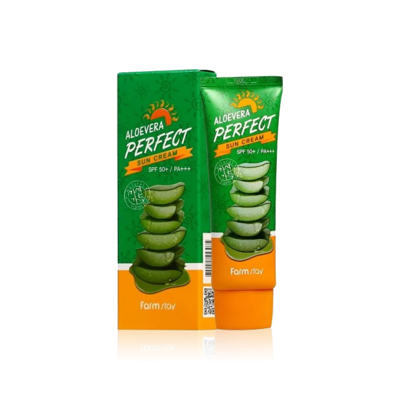 Own label brand, [FARM STAY] Aloevera Perfect Sun Cream 70g Free Shipping